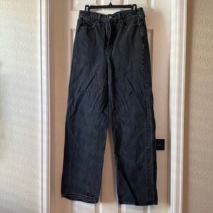 Old Navy Charcoal Wide Leg Jeans